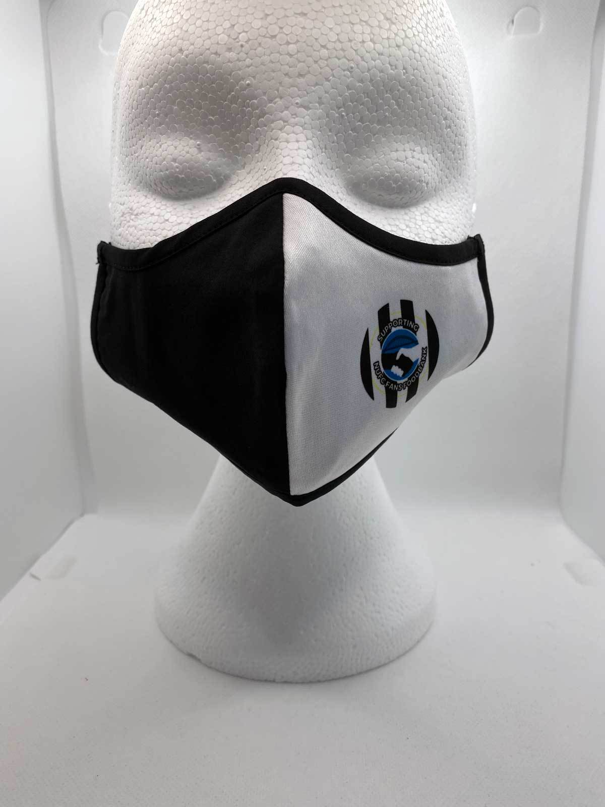 King Kev NUFC Fans Foodbank Adult Mask with Nose Pinch